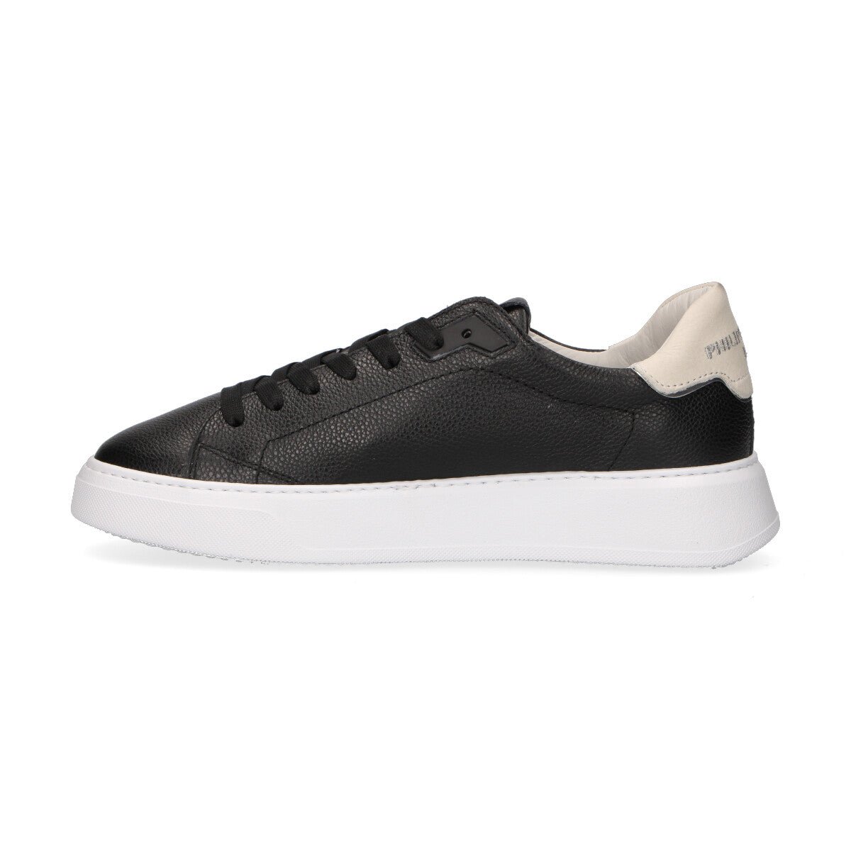 Philippe Model sneaker Temple in pelle martellata nera