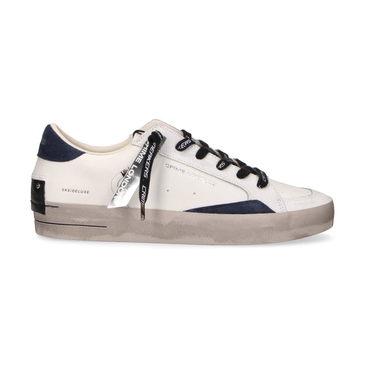 Crime London sneaker Sk8 Deluxe Blue Shadow