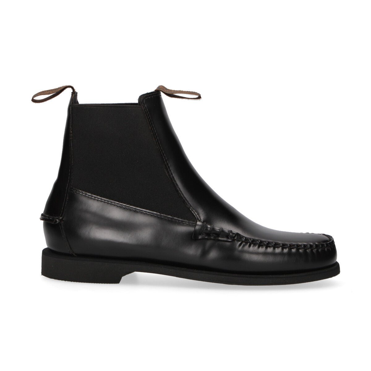 Sebago beatles in pelle nera