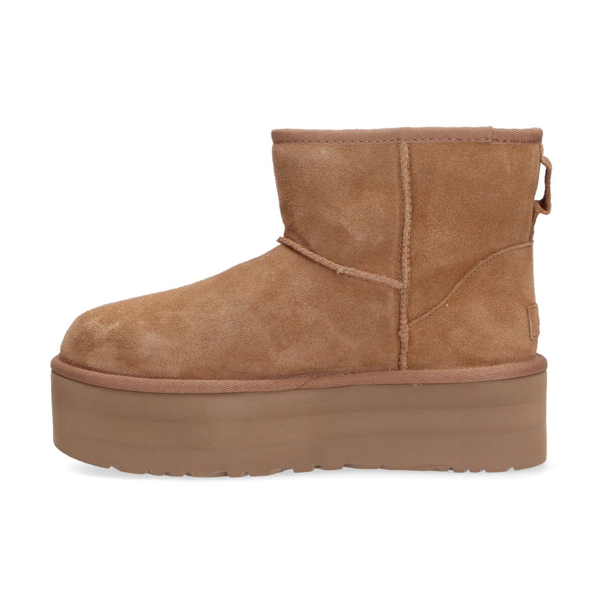 UGG classic mini platform camoscio chestnut