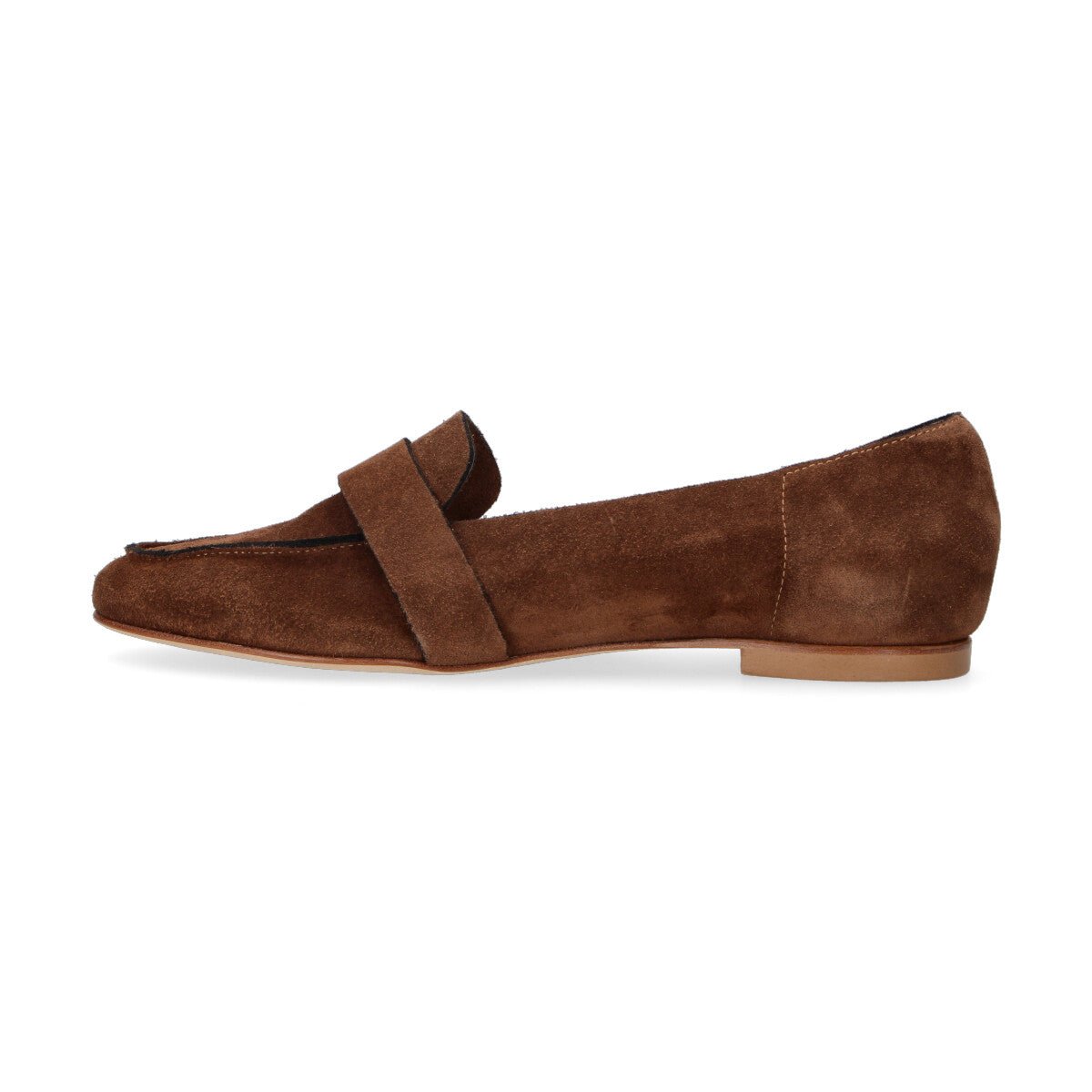 Anna F. mocassino in camoscio marrone