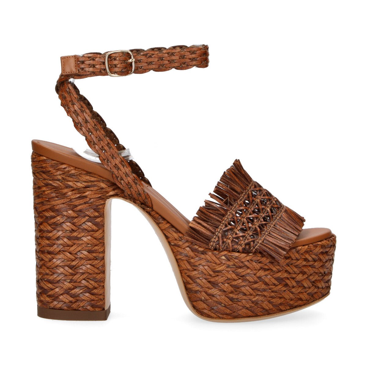 Casadei sandalo Madagascar platform intrecciato