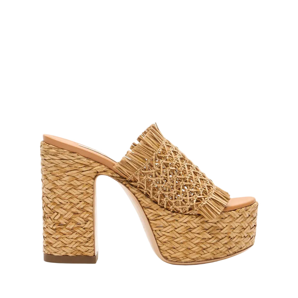 Casadei ciabatta Madagascar platform intrecciata