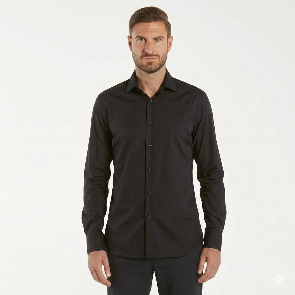 Xacus camicia tailor active nera