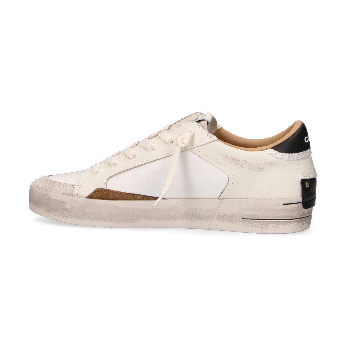 Crime London sneaker Sk8 Deluxe White Ocher