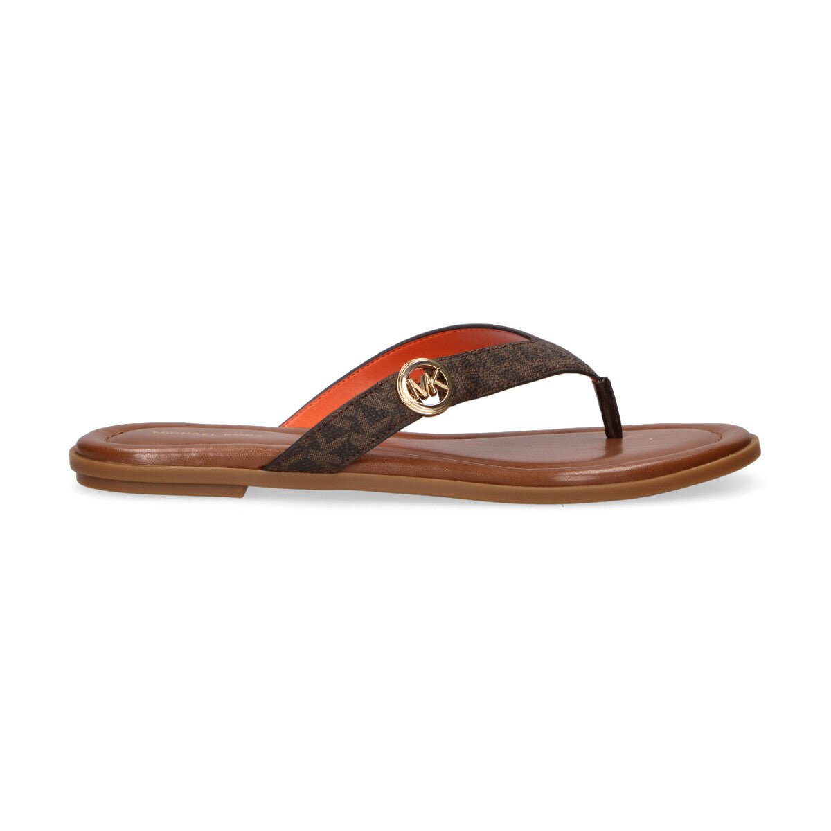 Michael Kors infradito Erin in pelle marrone
