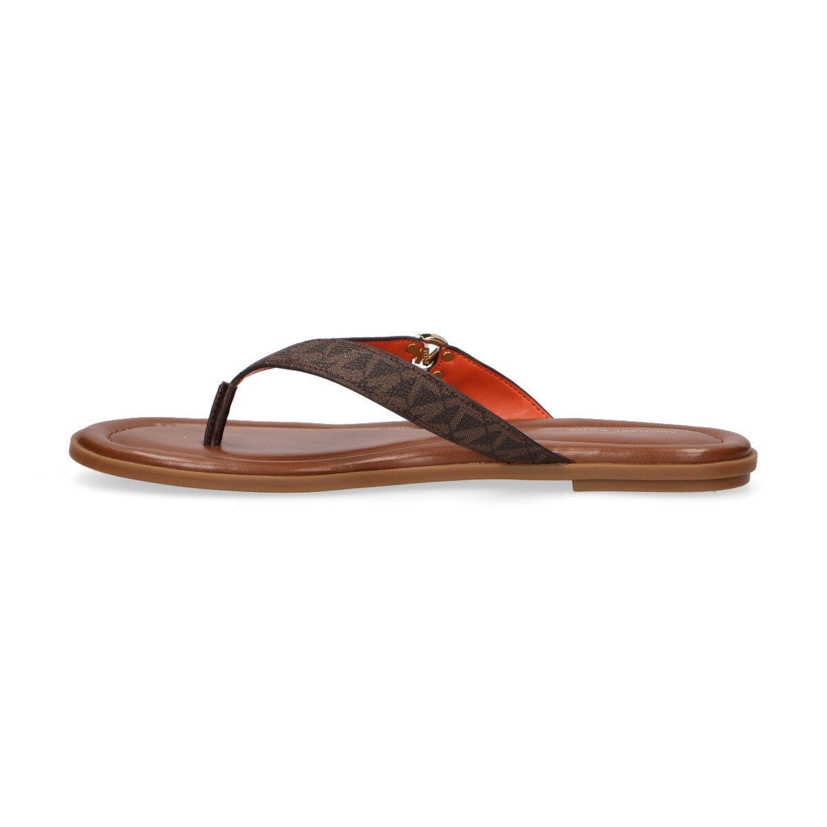Michael Kors infradito Erin in pelle marrone