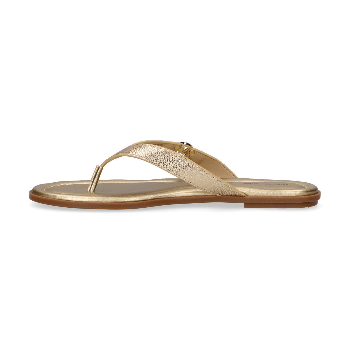 Michael Kors infradito Erin pelle laminata oro
