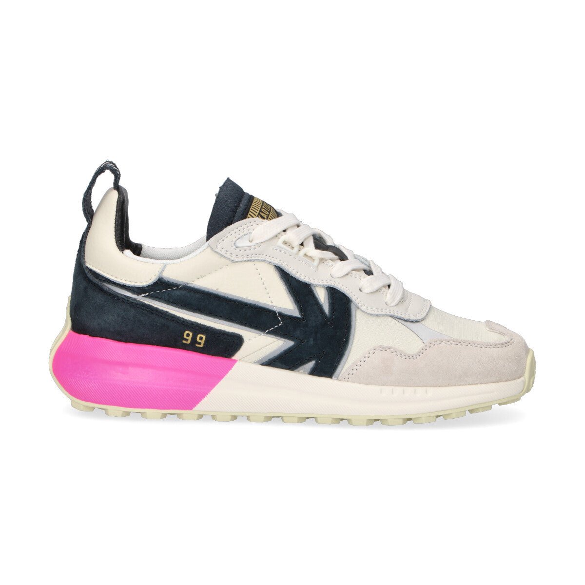 Kaotiko sneaker Detroit in nylon bianco blu