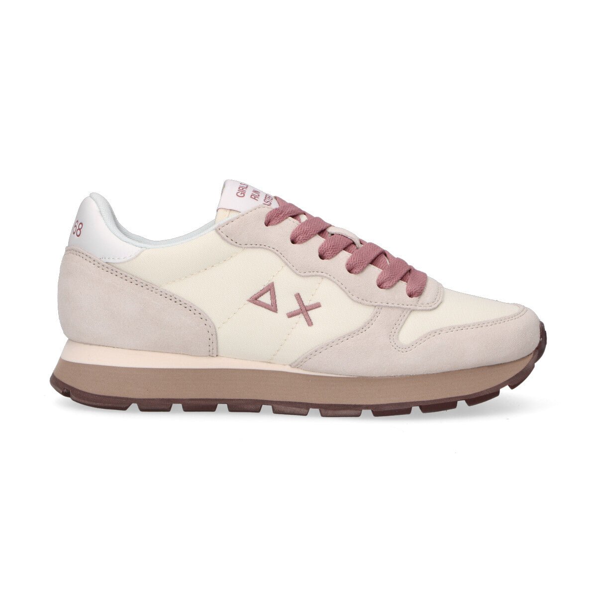 Sun68 sneaker Ally Solid in camoscio bianca