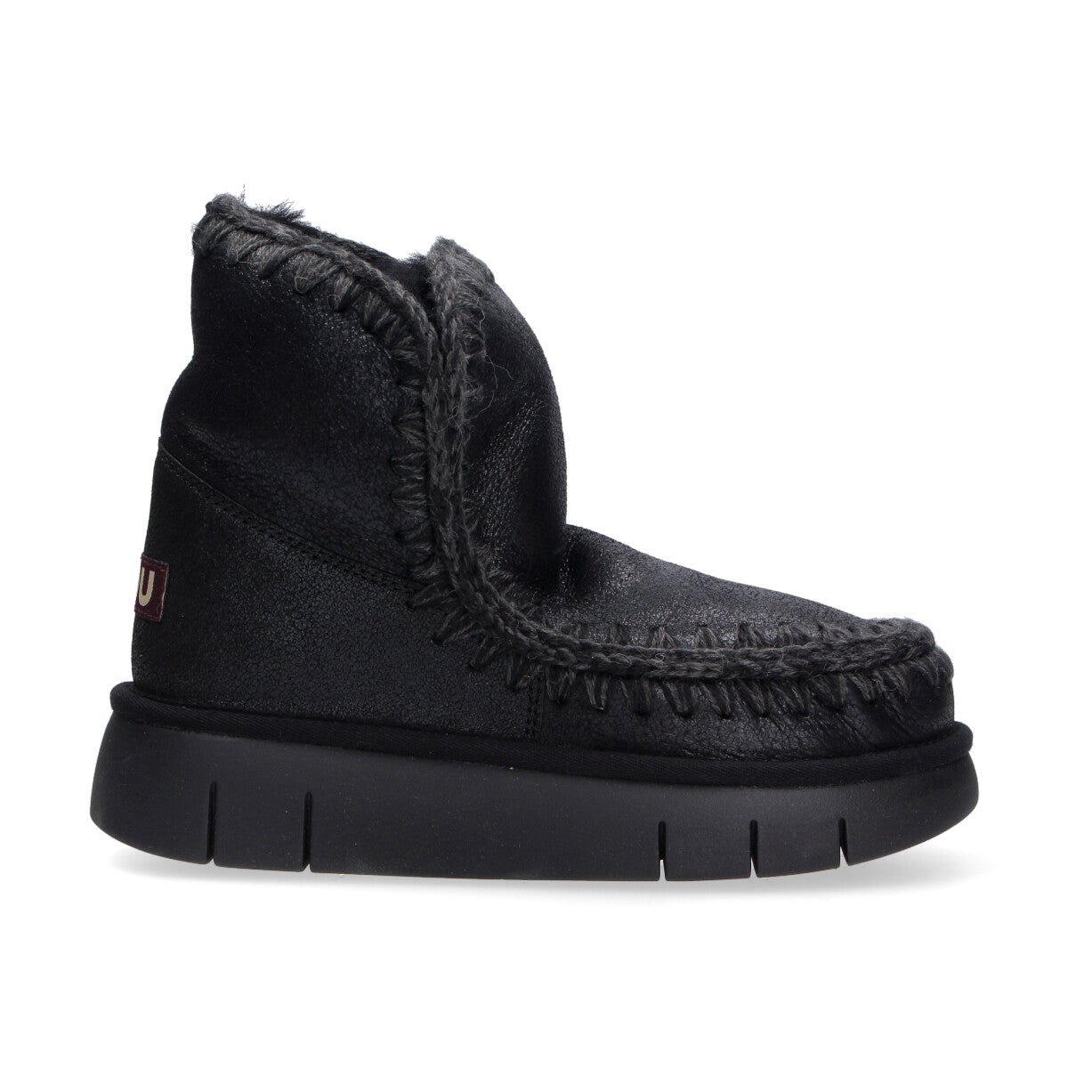 Mou boot Eskimo Bounce pelle nero glitter
