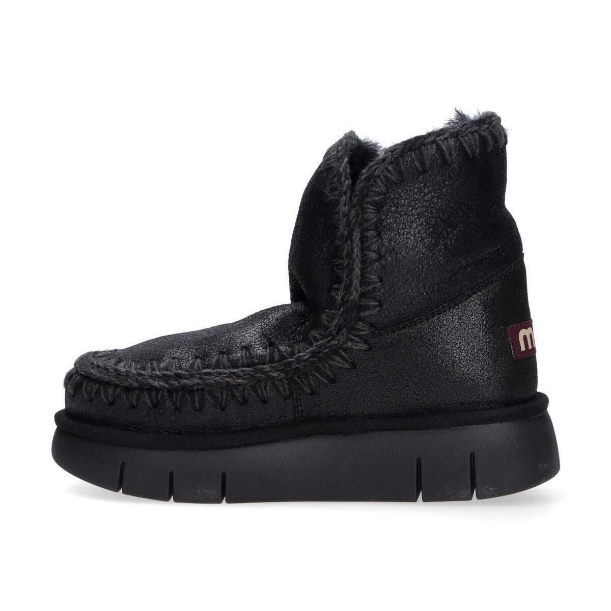 Mou boot Eskimo Bounce pelle nero glitter