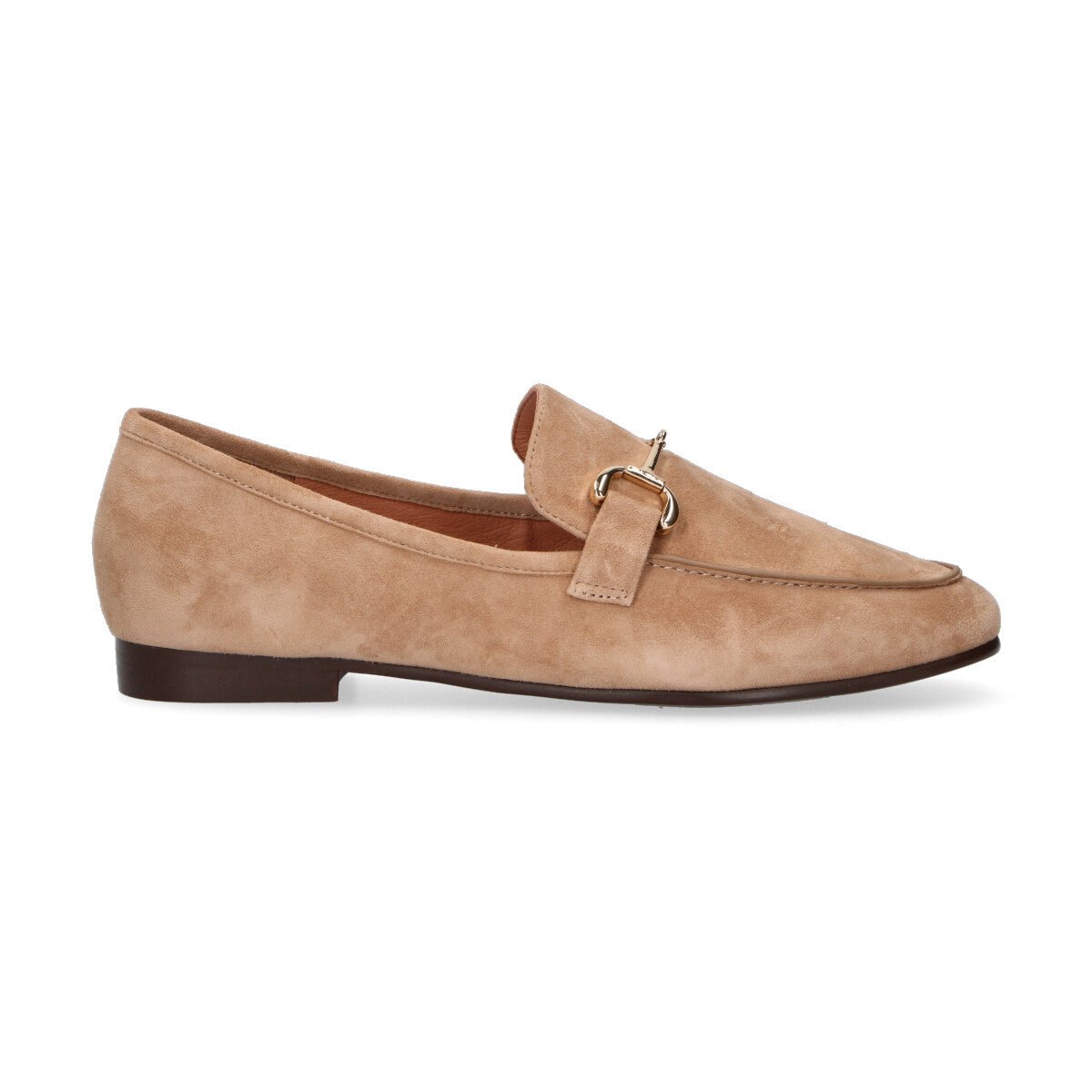 Bibi Lou mocassino con fibbia in camoscio beige