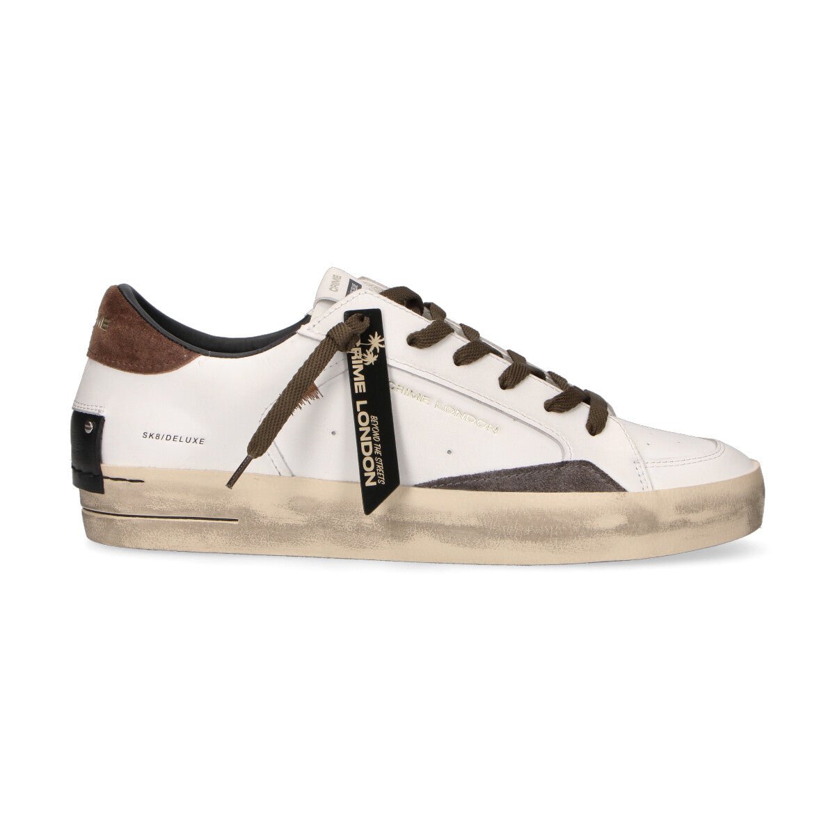Crime London sneaker Sk8 Deluxe Oak Smoke