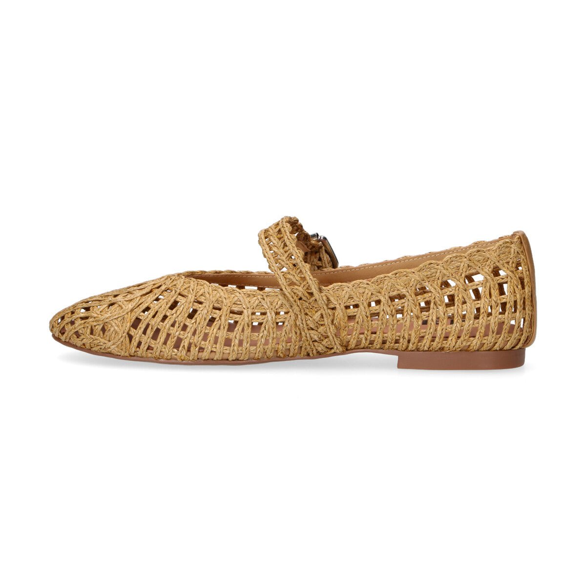 Bibi Lou ballerina intrecciata in pelle beige
