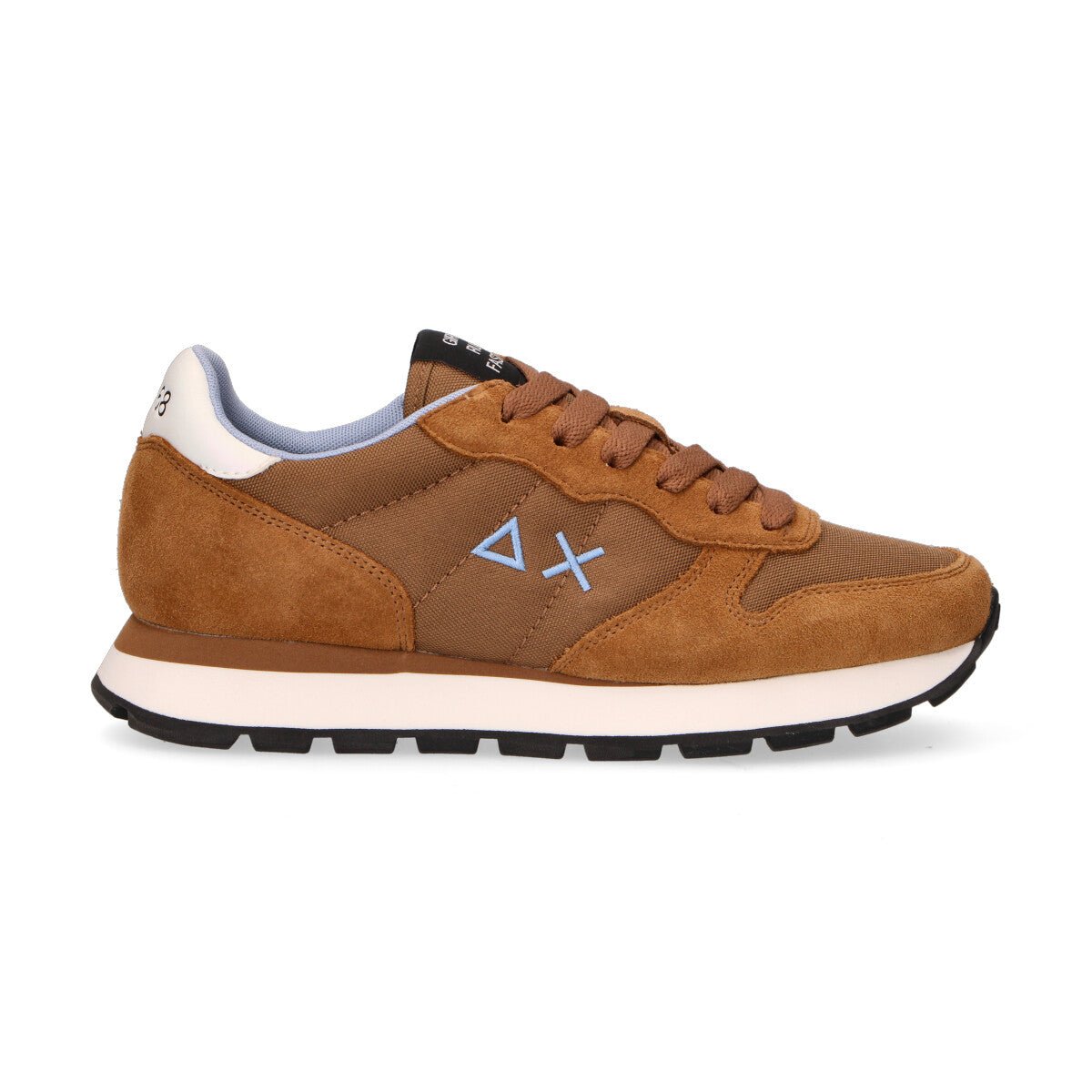 Sun68 sneaker Ally Solid in camoscio cuoio