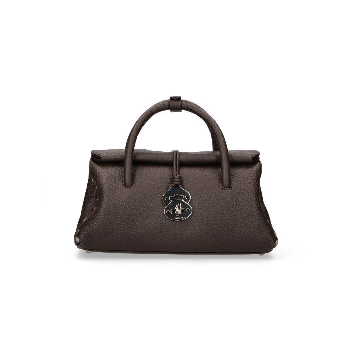 Zanellato borsa Dotta Centauro small in pelle brown castel del monte