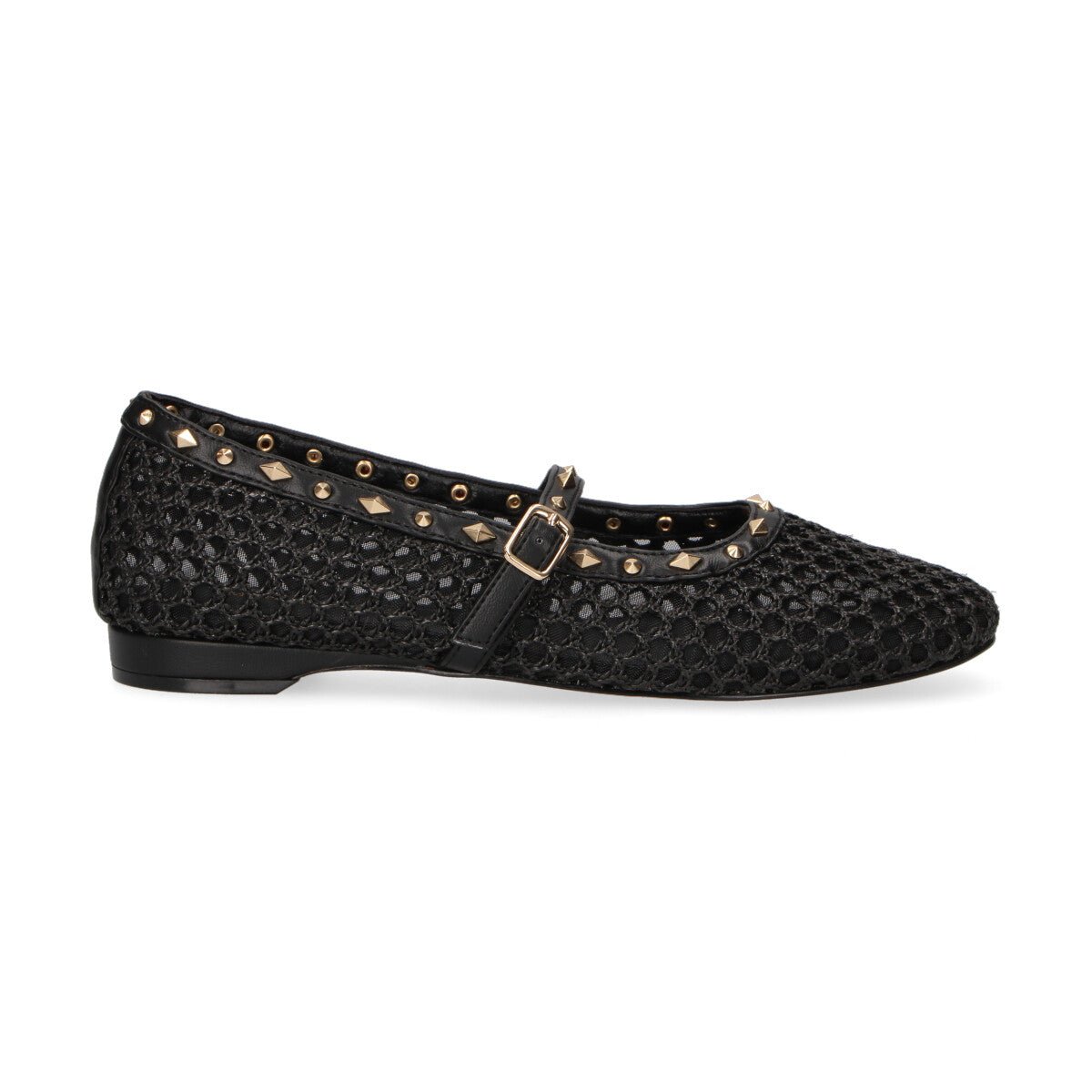 Emanuelle Vee ballerina Glenda con porchie raffia nera