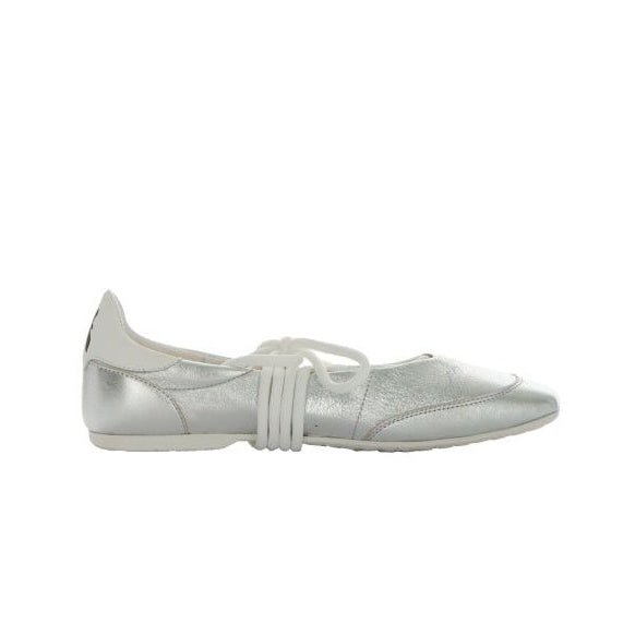 Patrizia Pepe ballerina in pelle argento