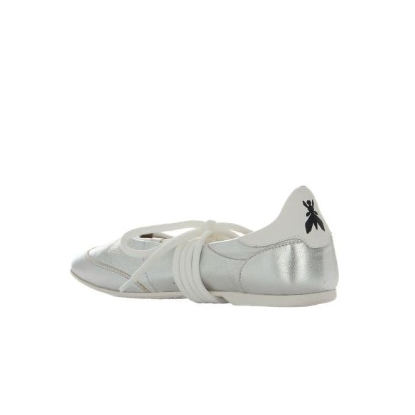 Patrizia Pepe ballerina in pelle argento