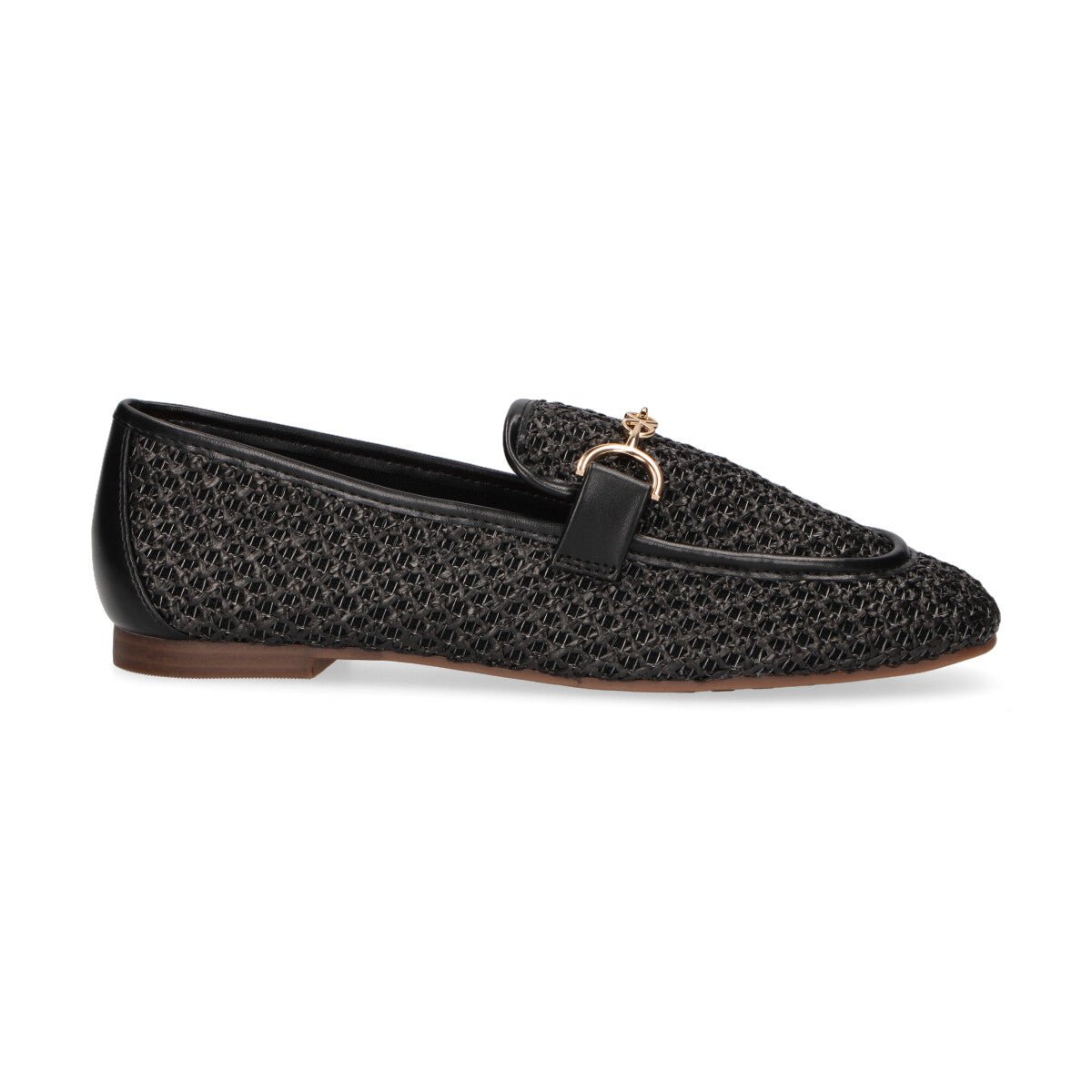 Exè mocassino in raffia nero