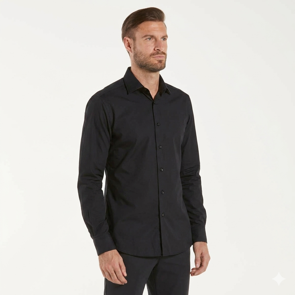 Xacus camicia tailor active nera