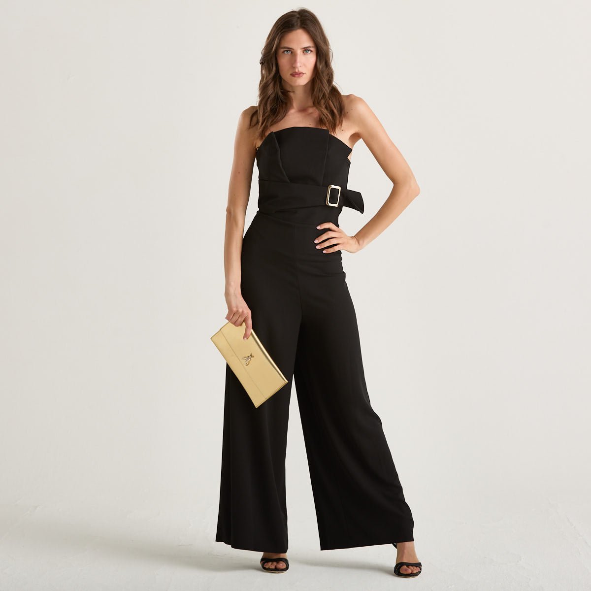 Relish tuta elegante a top con fibbia nera