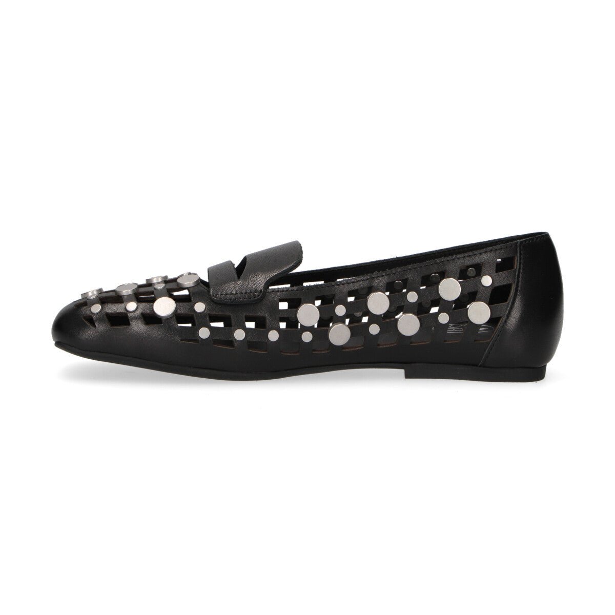 Ash ballerina Bali con borchie pelle nera