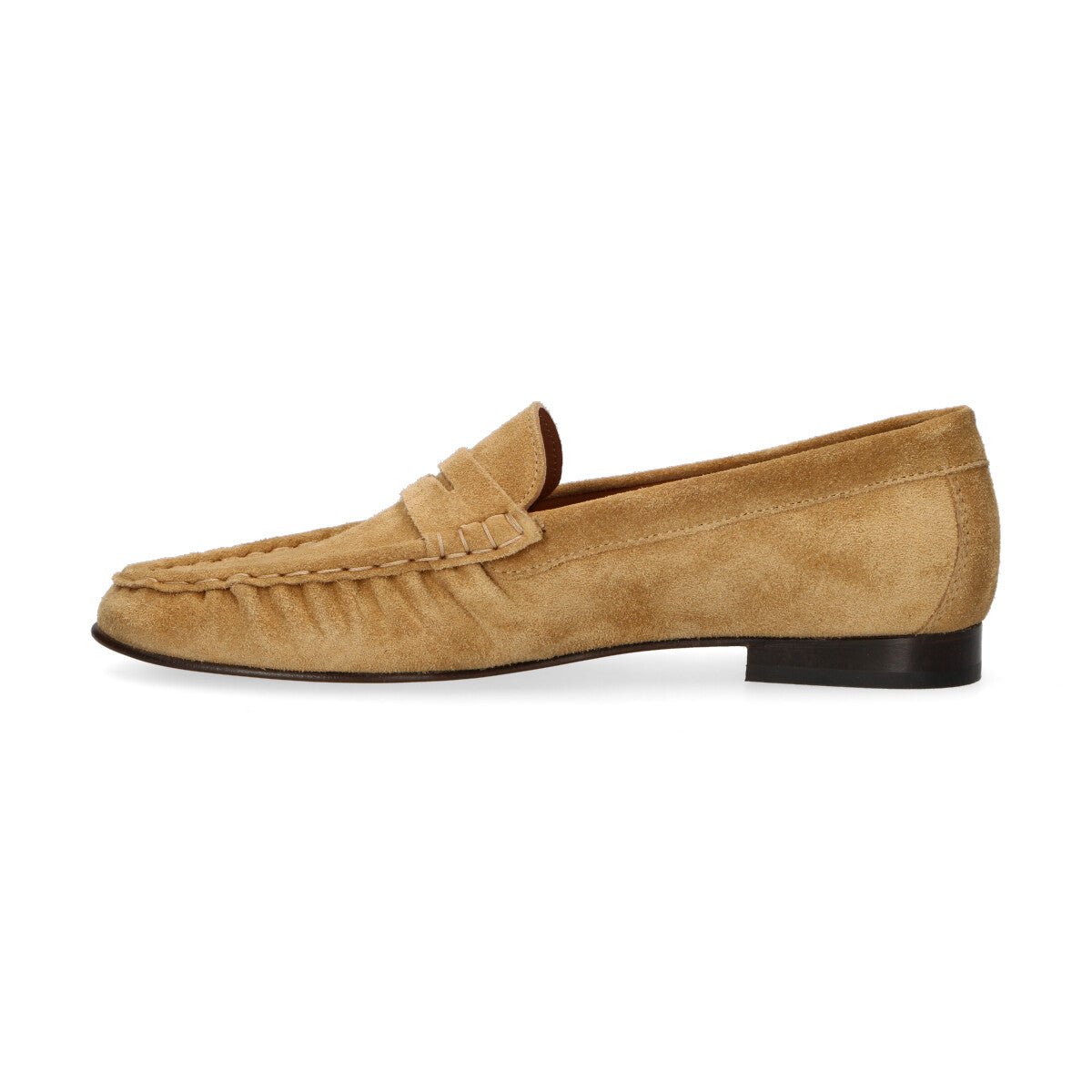 Poeve mocassino Wanda in camoscio beige