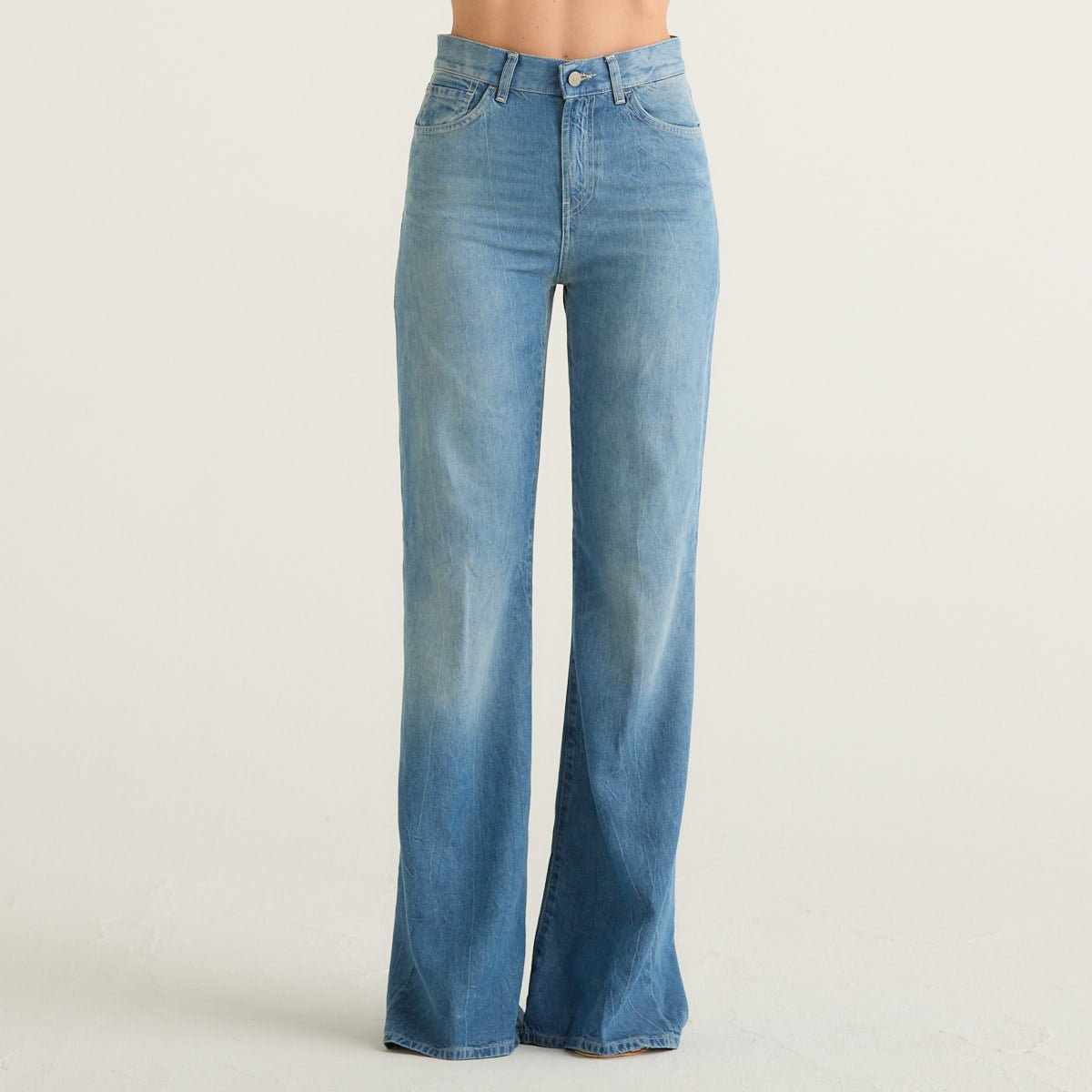 Dondup pantalone Amber in tessuto blu