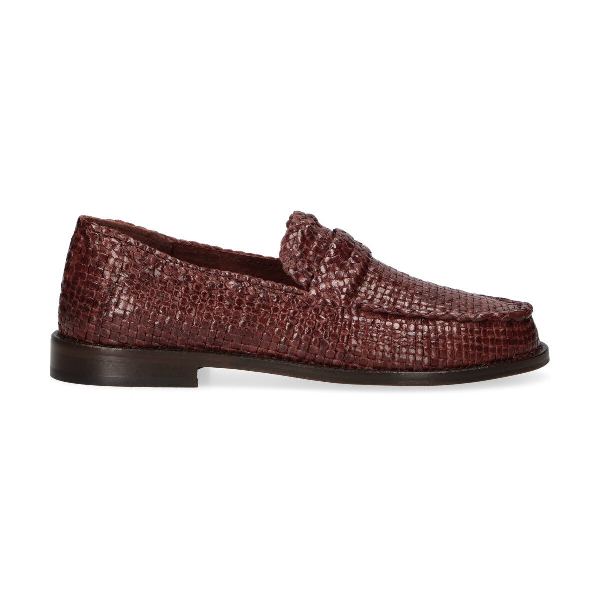 Poeve mocassino Maverick in pelle bordeaux