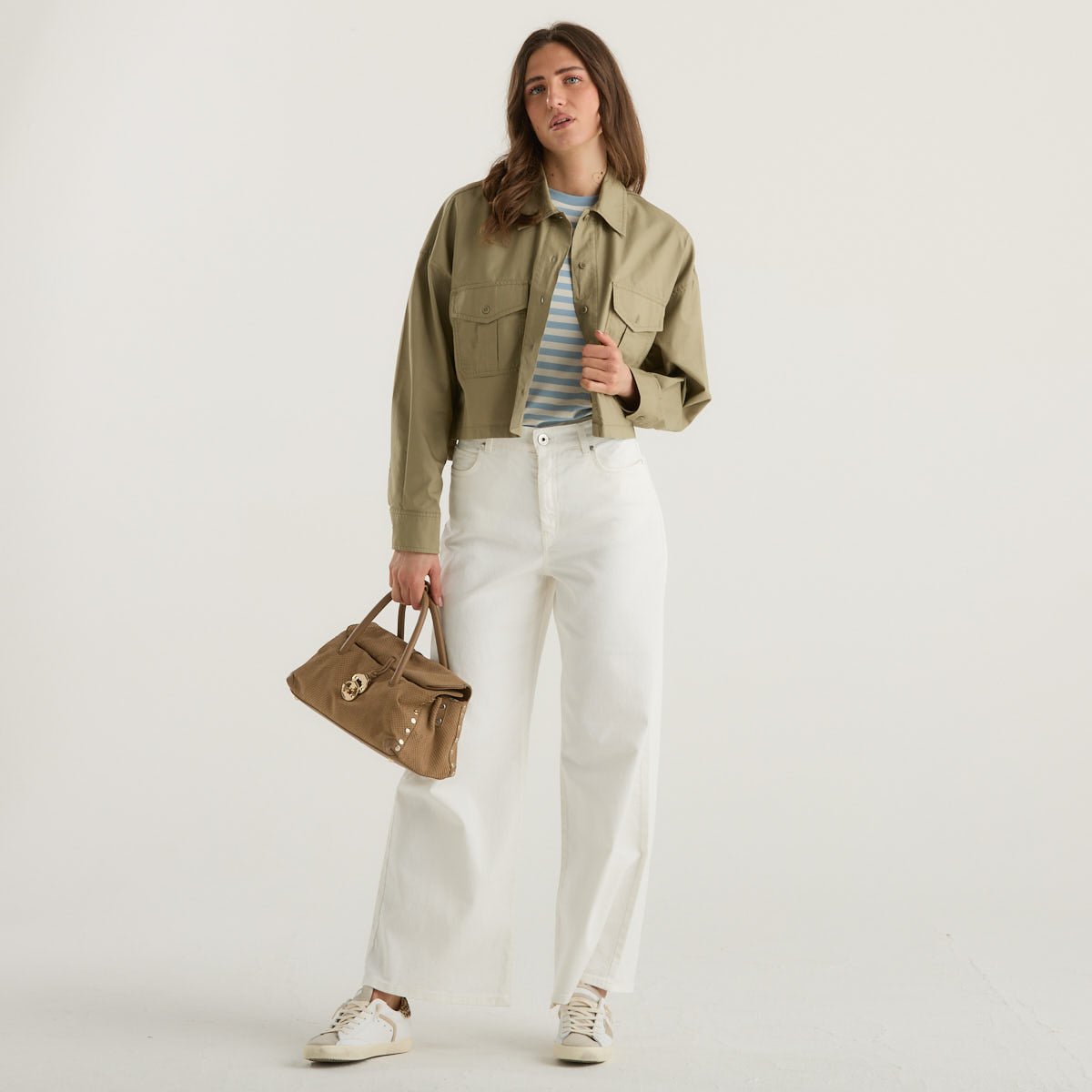 Weekend MaxMara camicia boxy oliva