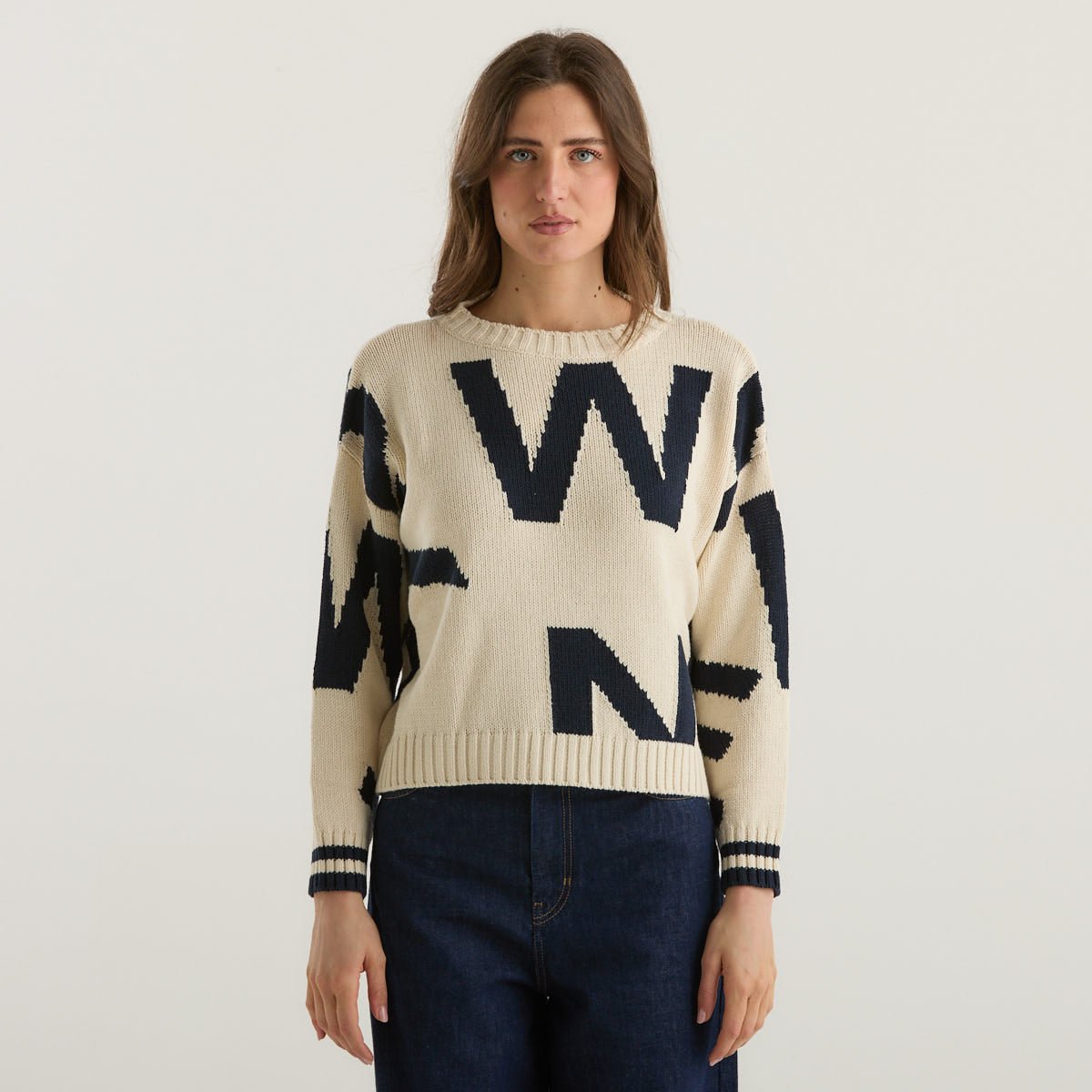 Weekend MaxMara maglia girocollo fantasia blu