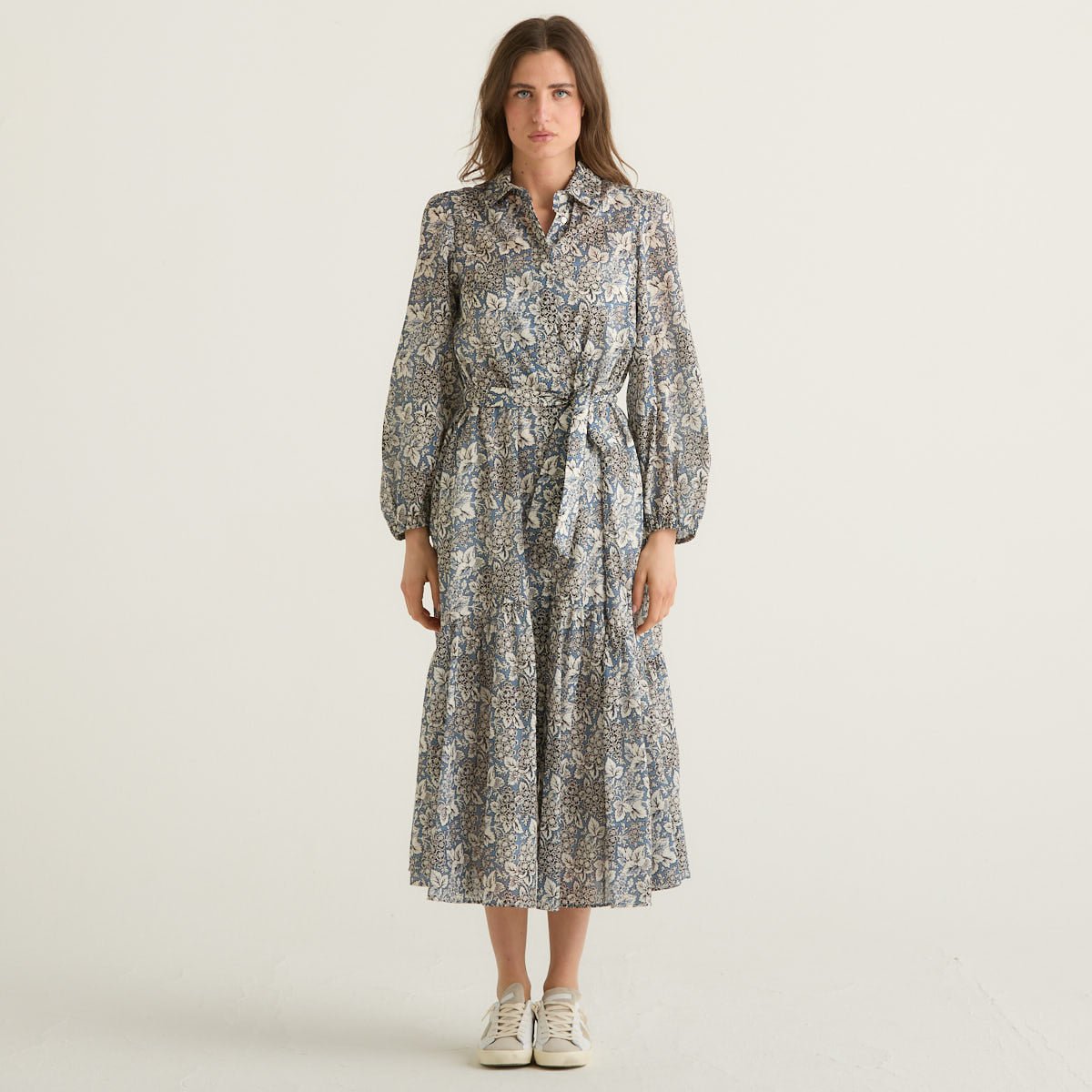 Weekend MaxMara abito lungo chemisier fantasia