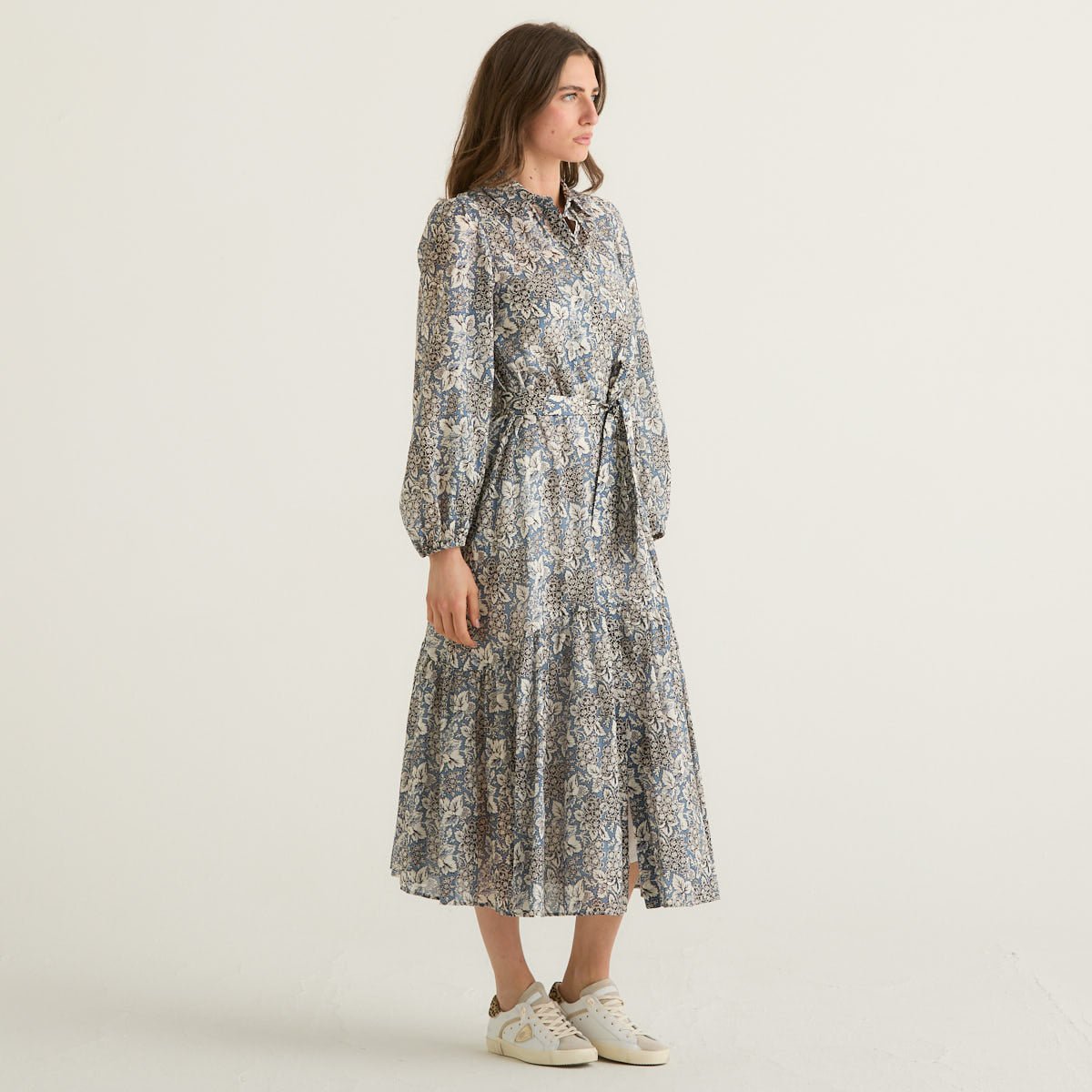 Weekend MaxMara abito lungo chemisier fantasia
