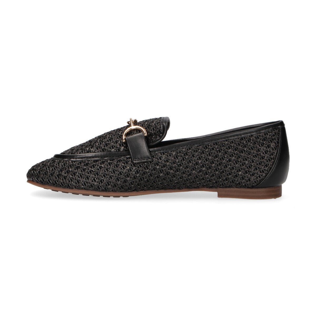 Exè mocassino in raffia nero