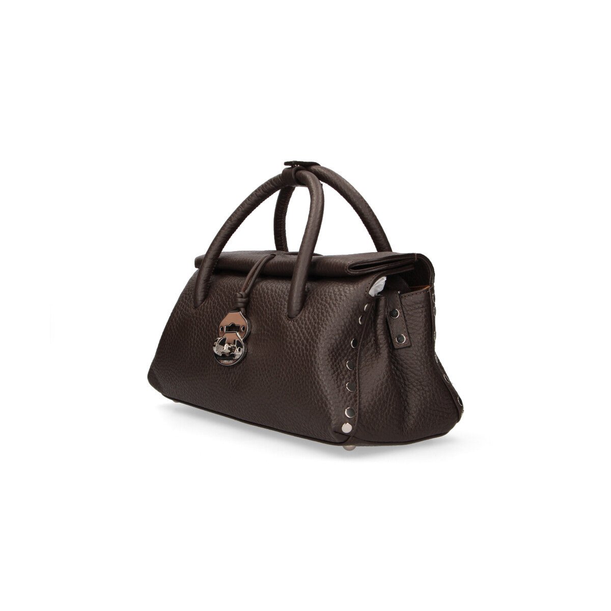 Zanellato borsa Dotta Centauro small in pelle brown castel del monte
