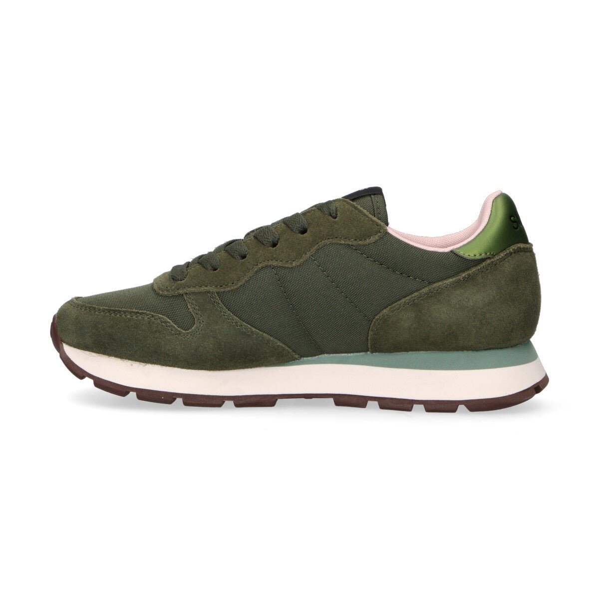 Sun68 sneaker Ally Solid in camoscio verde