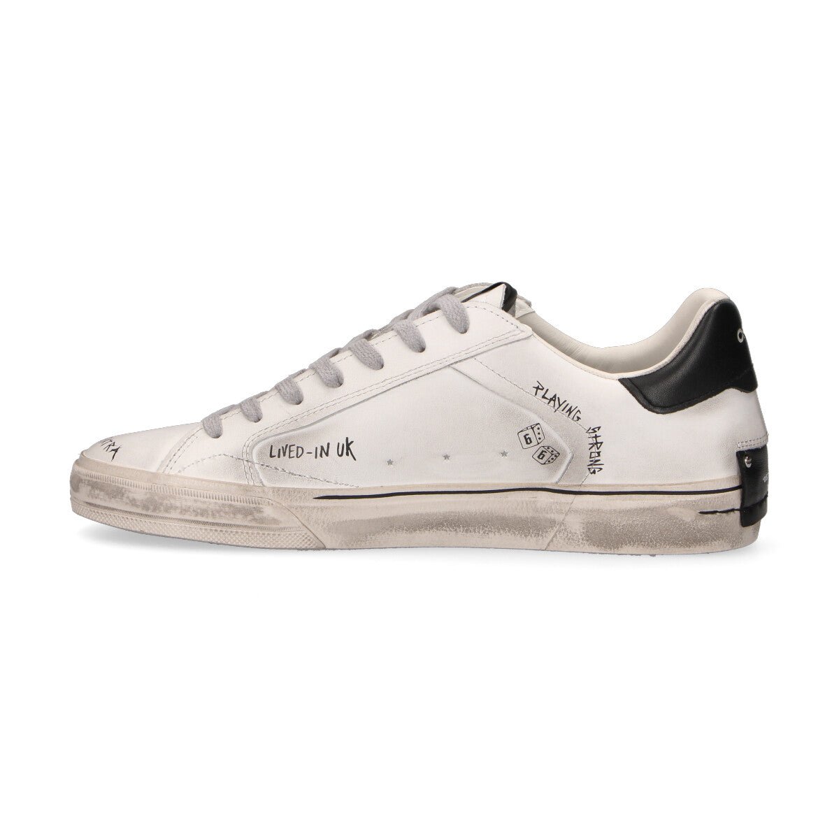Crime London sneaker Distressed Ink Wall