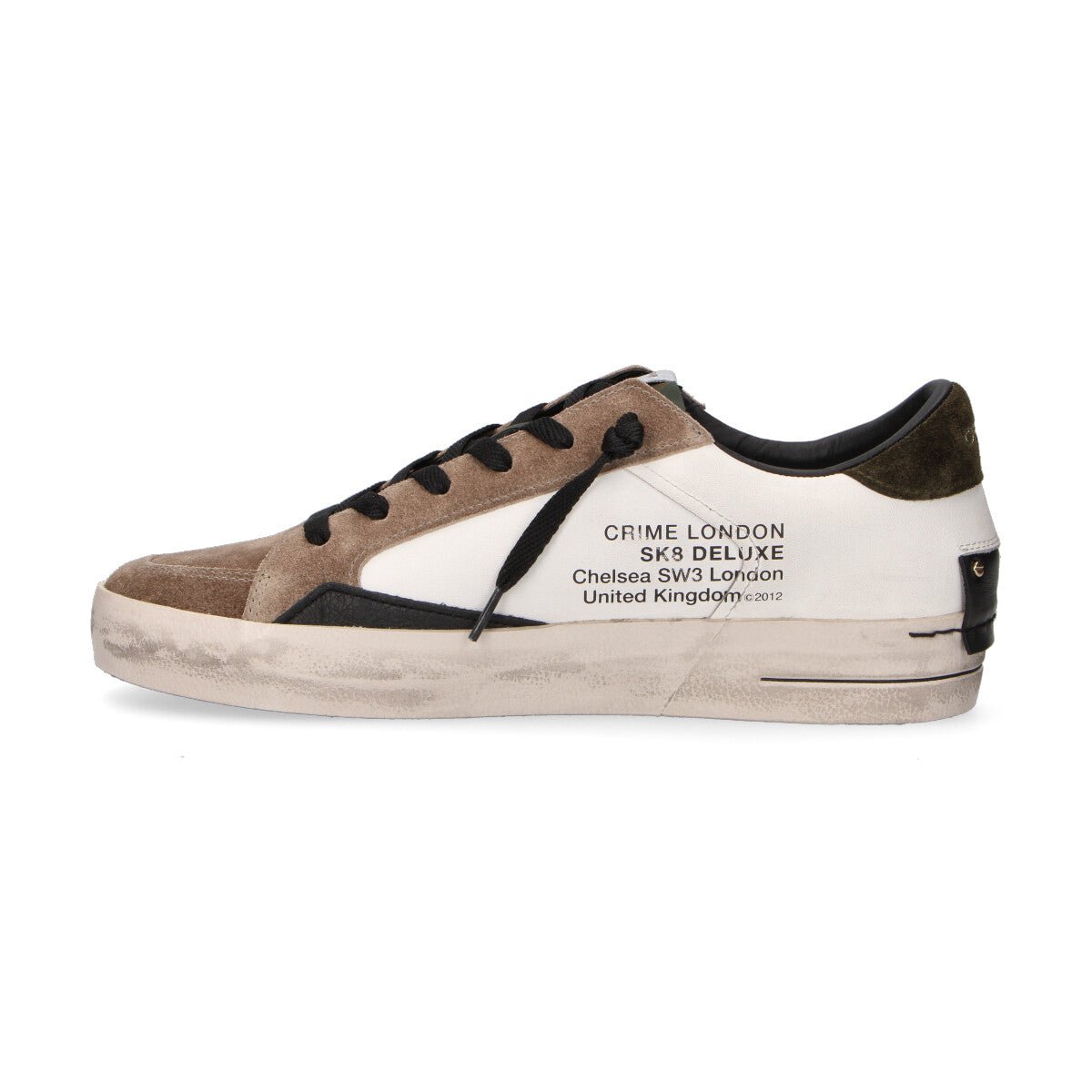 Crime London sneaker Sk8 Deluxe Green Army