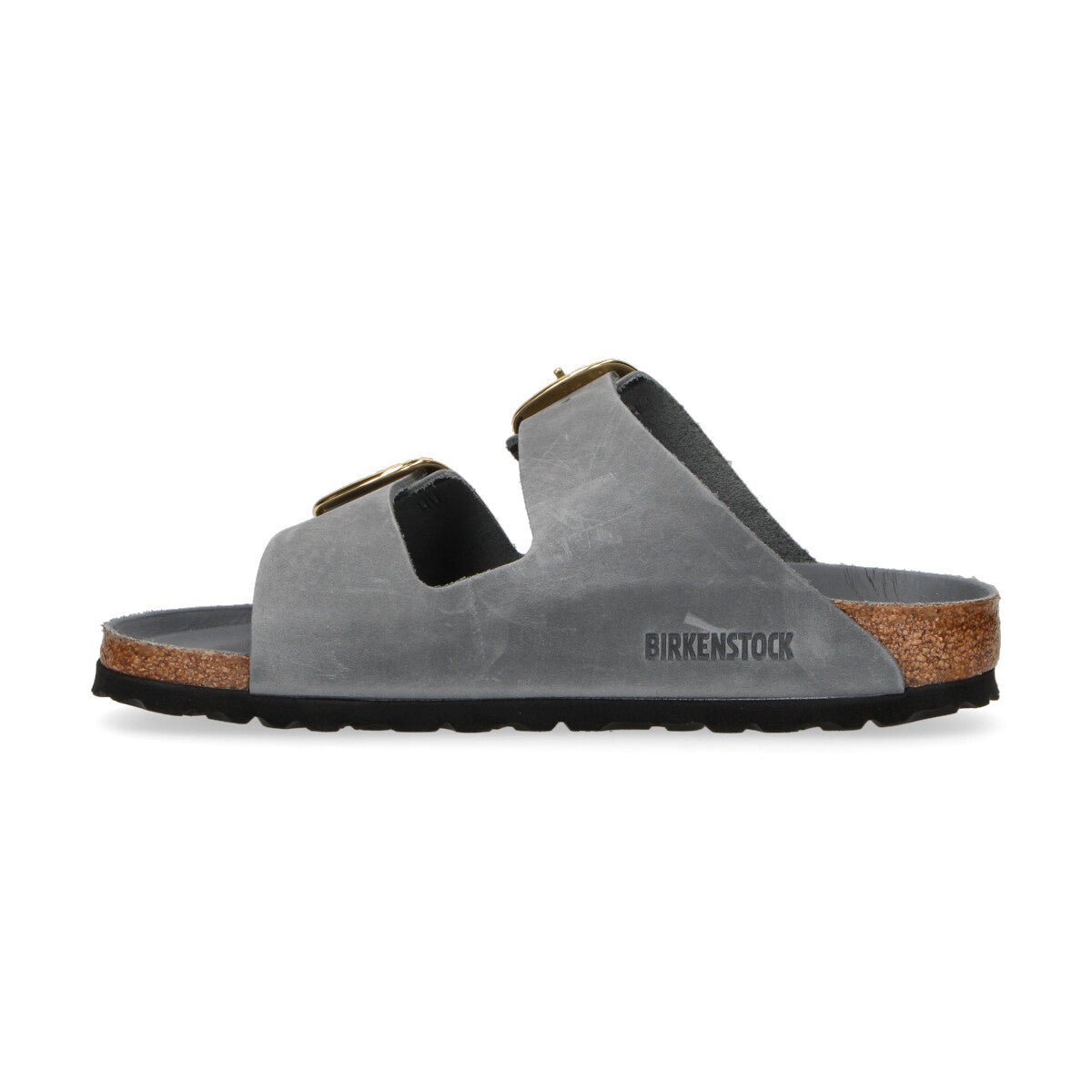 Birkenstock ciabatta Arizona Big Buckle grigia