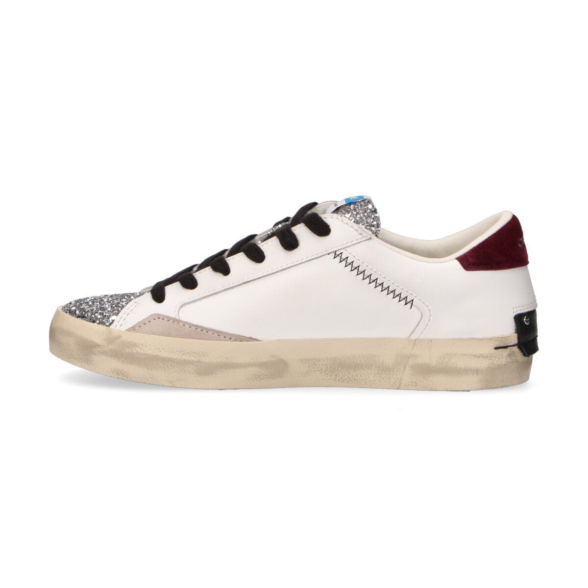 Crime London sneaker Distressed Burgundy Ice