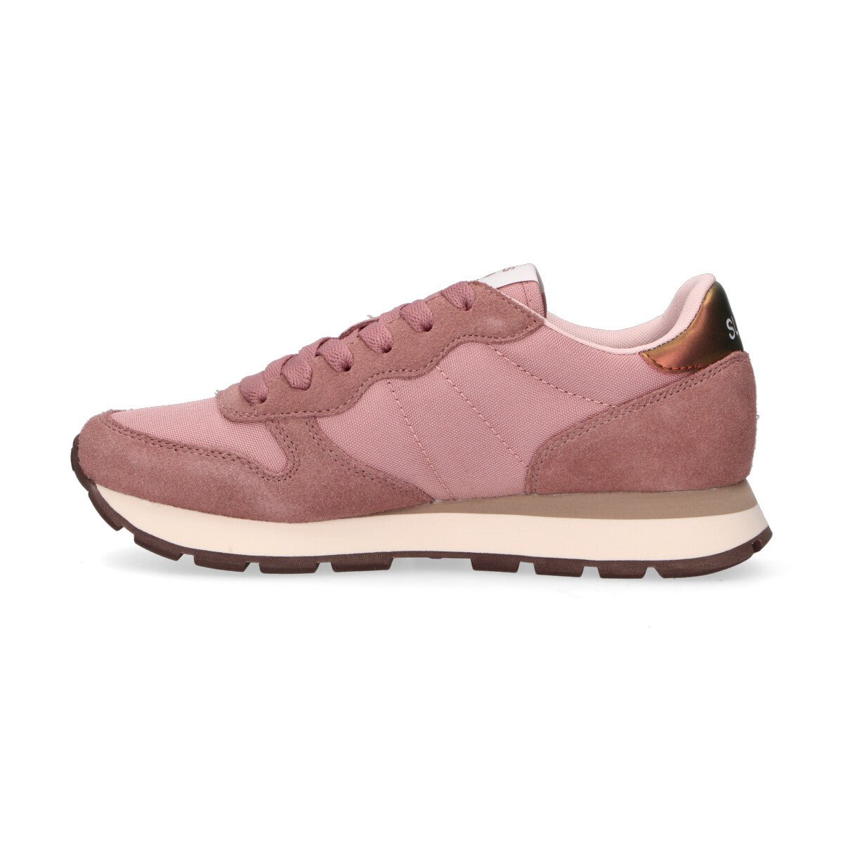 Sun68 sneaker Ally Solid in camoscio malva