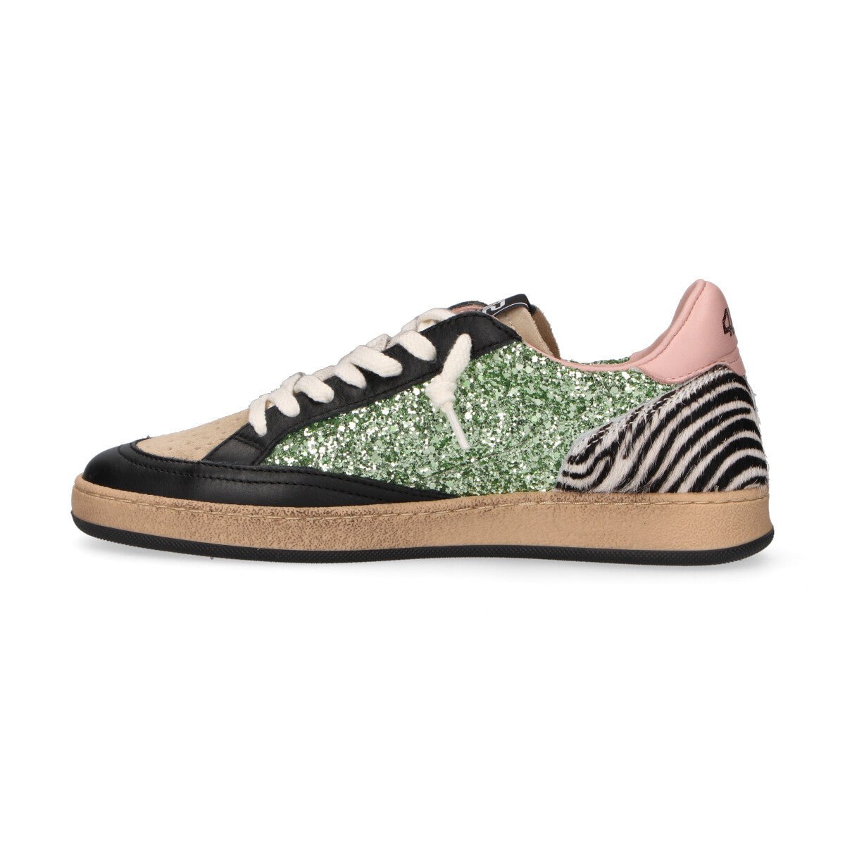 4B12 Sneakers donna playnew glitter e cavallino